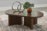 J&M Furniture - Ashley Furniture - Korestone Coffee Table - Oval Cocktail Table - T689-0