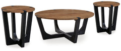 J&M Furniture - Ashley Furniture - Hanneforth Coffee Table and 2 End Tables - Coffee Table and 2 End Tables - T726T1