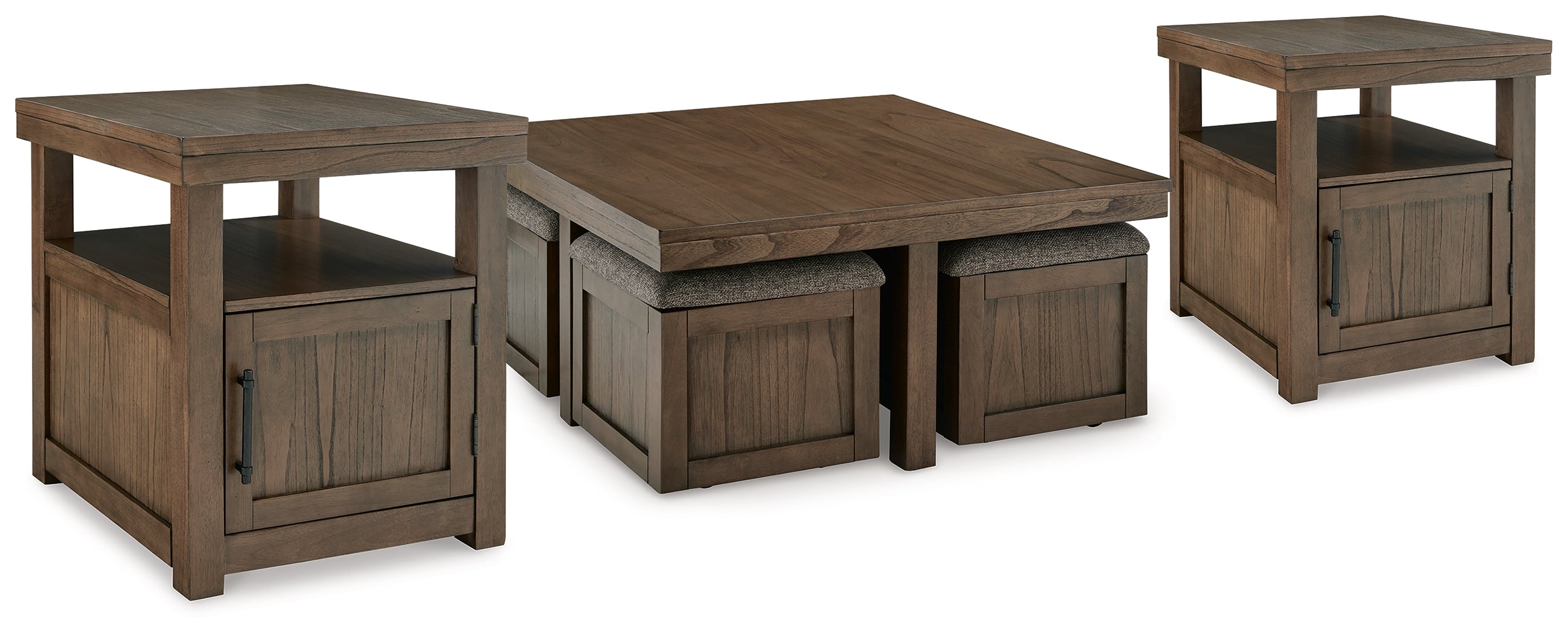 J&M Furniture - Ashley Furniture - Boardernest Coffee Table and 2 End Tables - Coffee Table and 2 End Tables - T738T1