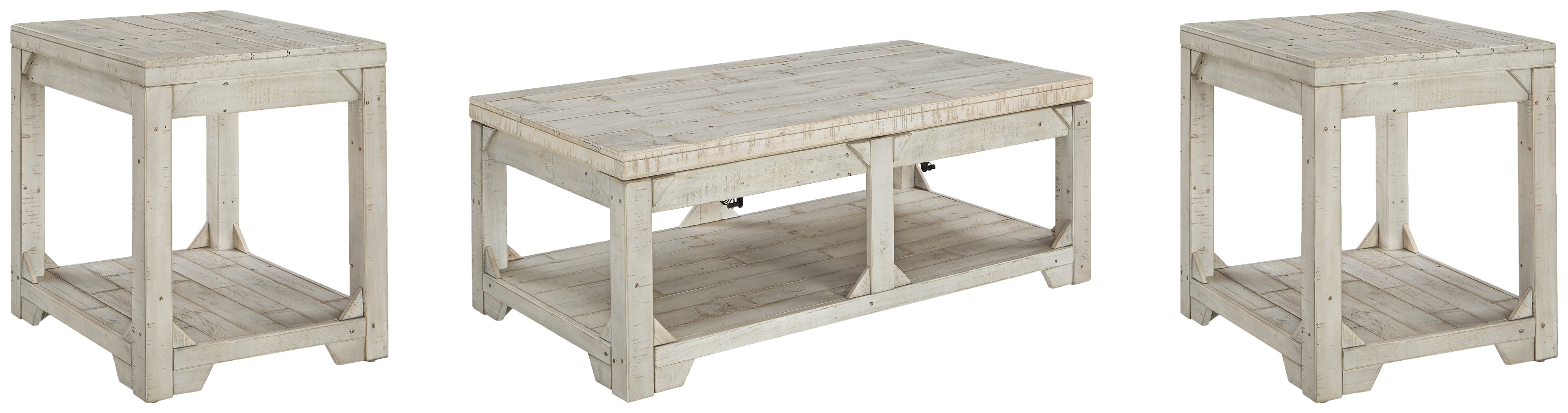 J&M Furniture - Ashley Furniture - Fregine Coffee Table and 2 End Tables - Coffee Table and 2 End Tables - T755T1