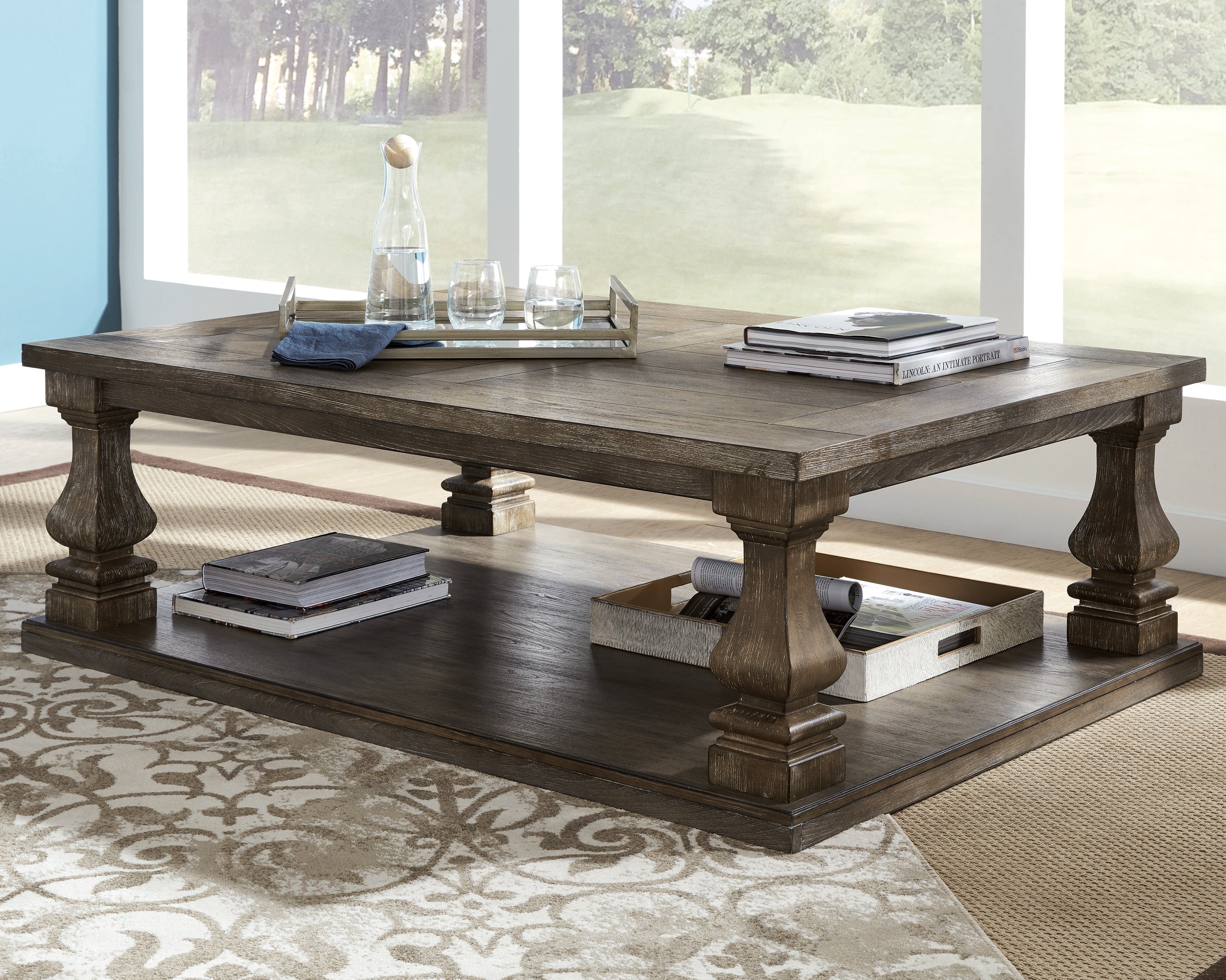 J&M Furniture - Ashley Furniture - Johnelle Coffee Table - Rectangular Cocktail Table - T776-1