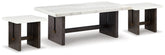 J&M Furniture - Ashley Furniture - Burkhaus Coffee Table and 2 Ends - Coffee Table and 2 Ends - T779T1