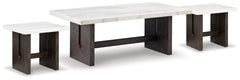 J&M Furniture - Ashley Furniture - Burkhaus Coffee Table and 2 Ends - Coffee Table and 2 Ends - T779T1