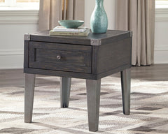 J&M Furniture - Ashley Furniture - Todoe End Table with USB Ports & Outlets - Rectangular End Table - T901-3