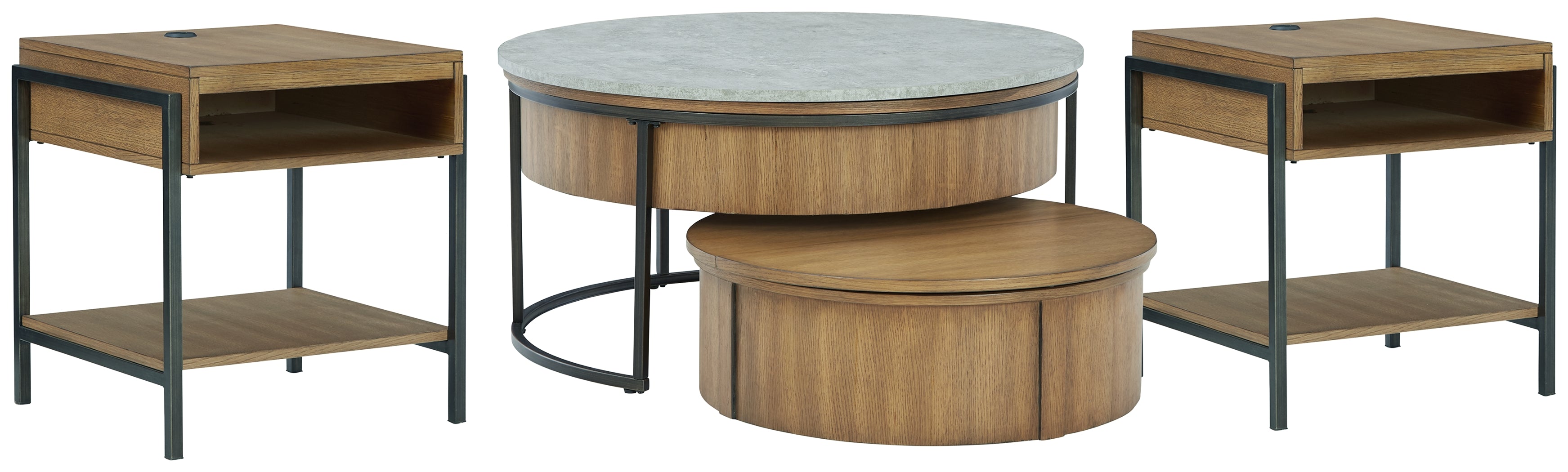 J&M Furniture - Ashley Furniture - Fridley Coffee Table and 2 End Tables - Coffee Table and 2 End Tables - T964T1