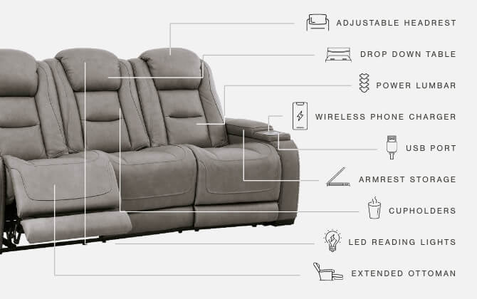 The Man-Den Living Room Ashley Furniture