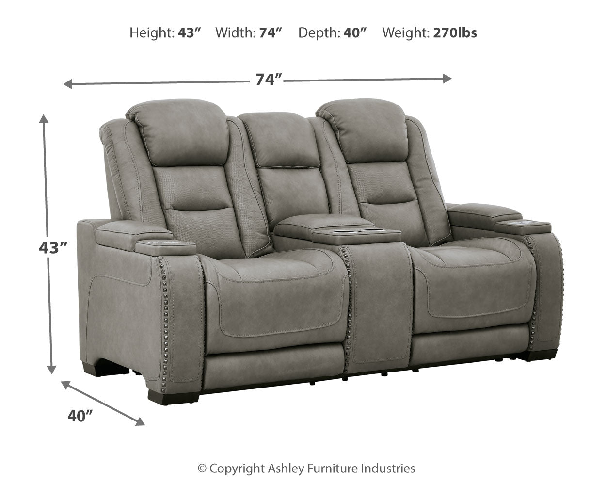 The Man-Den Living Room Ashley Furniture
