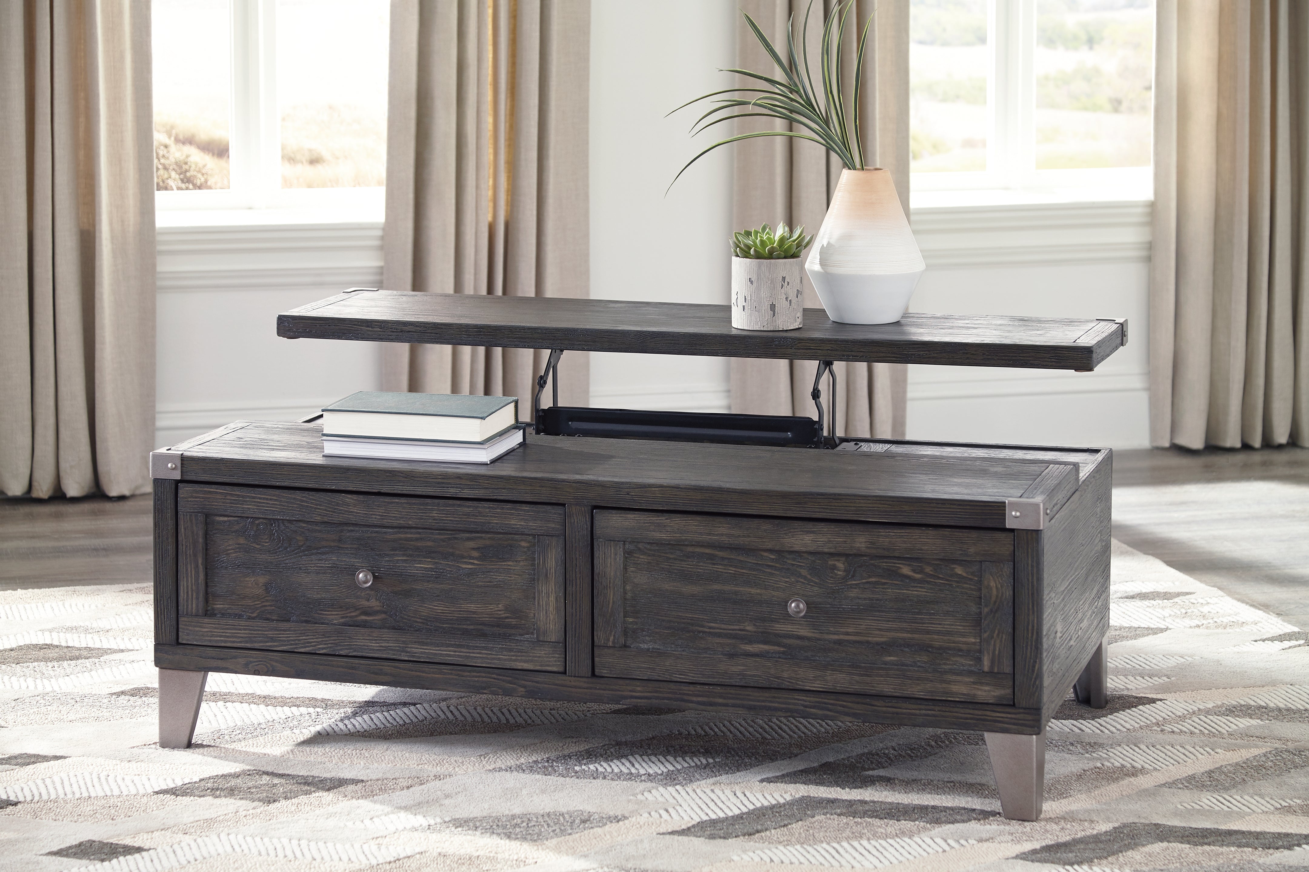 Todoe Coffee Table with Lift Top Ashley Furniture