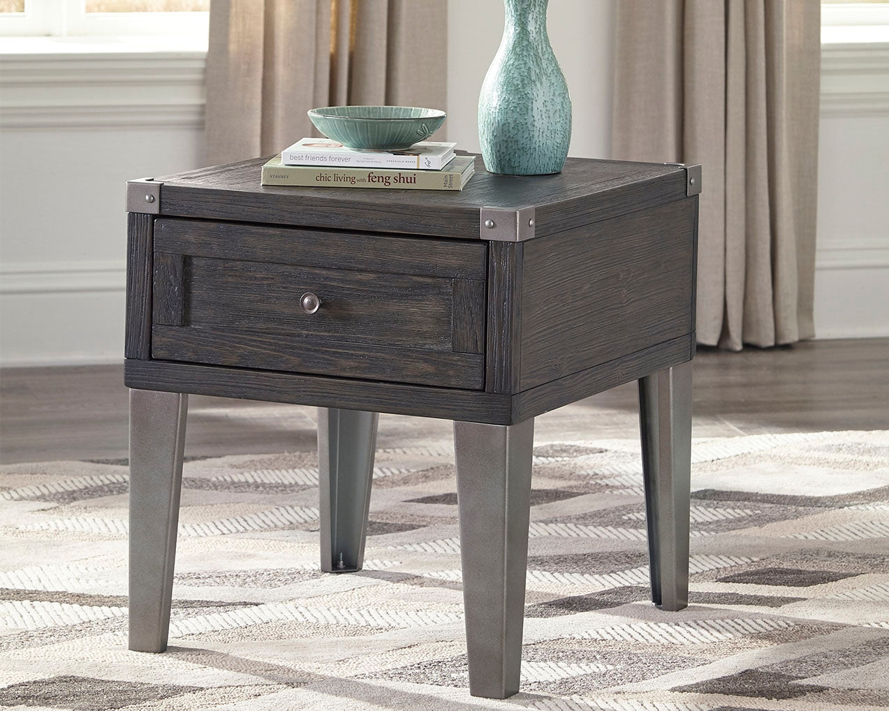 Todoe End Table with USB Ports & Outlets Ashley Furniture