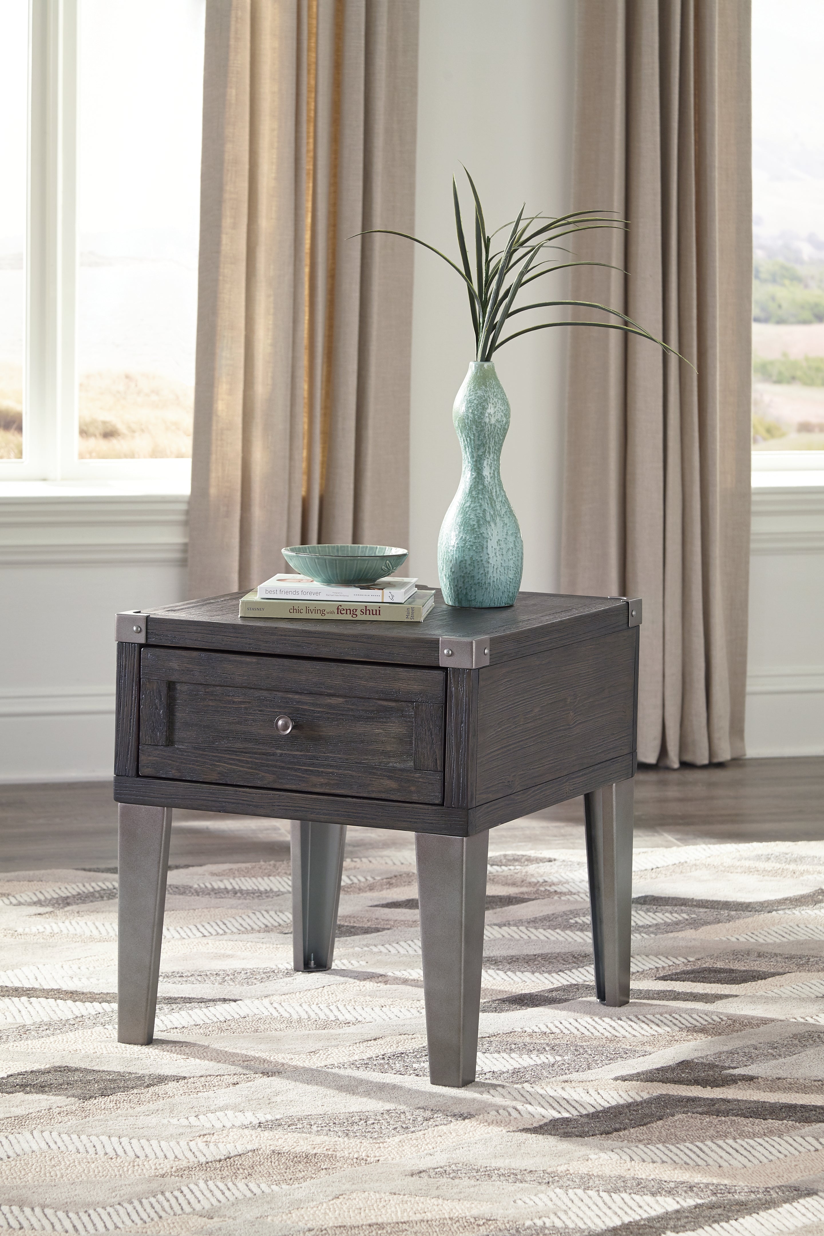 Todoe End Table with USB Ports & Outlets Ashley Furniture