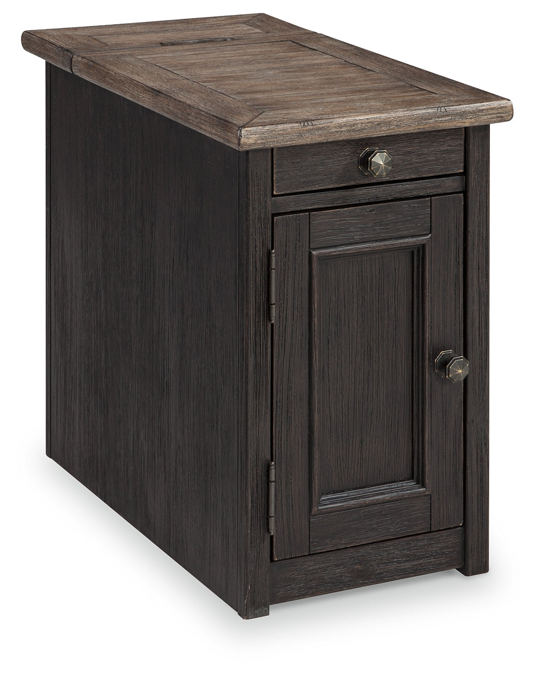 Tyler Creek Chairside End Table with USB Ports & Outlets Ashley Furniture