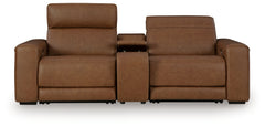 Magic Man 2-Piece Power Reclining Sectional Loveseat with Console