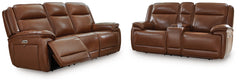 Healy Pier Power Reclining Sofa and Loveseat