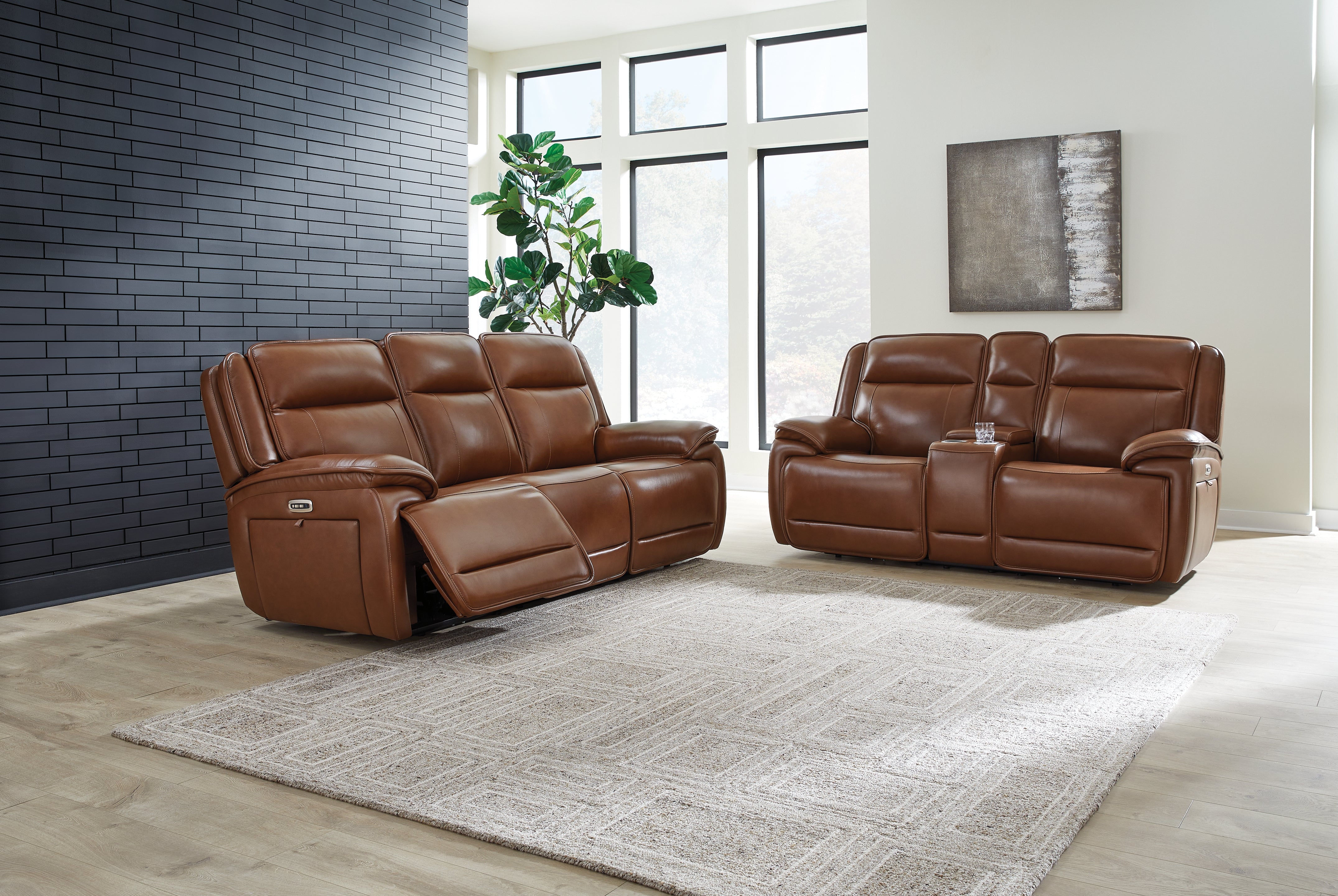 J&M Furniture - Ashley Furniture - Healy Pier Power Reclining Sofa and Loveseat - Power Reclining Sofa and Loveseat - U11204U1