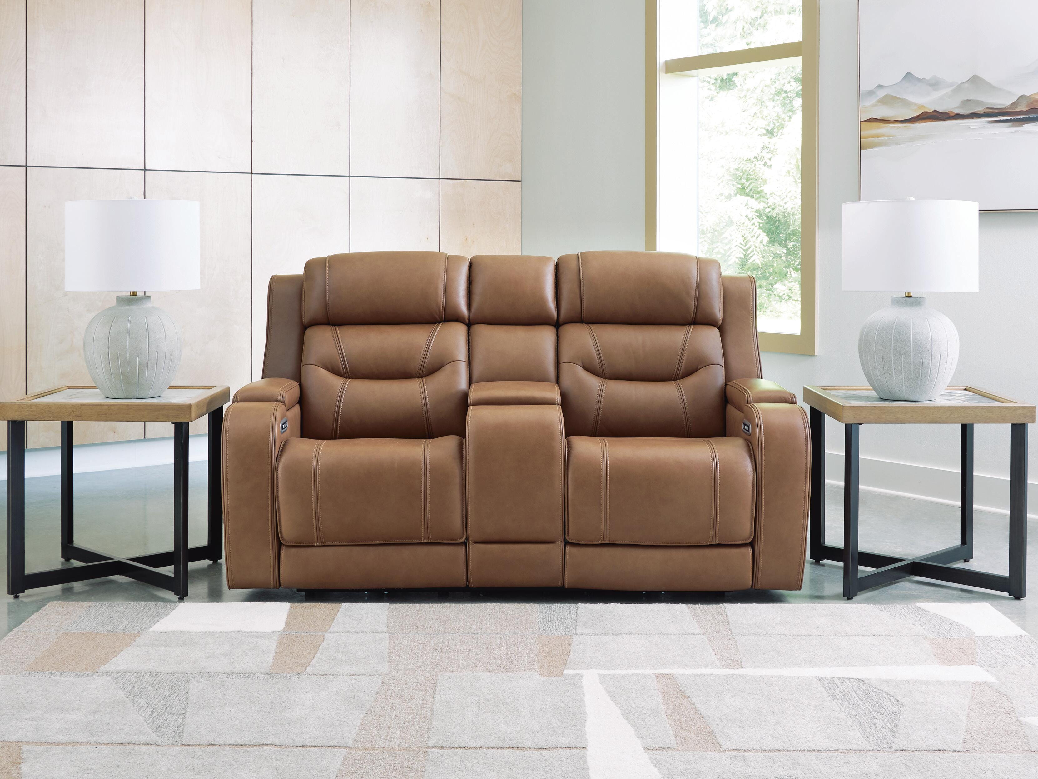J&M Furniture - Ashley Furniture - Knightington Power Reclining Loveseat with Audio Seating - PWR REC Love w/Audio Seating - PCU1160018A