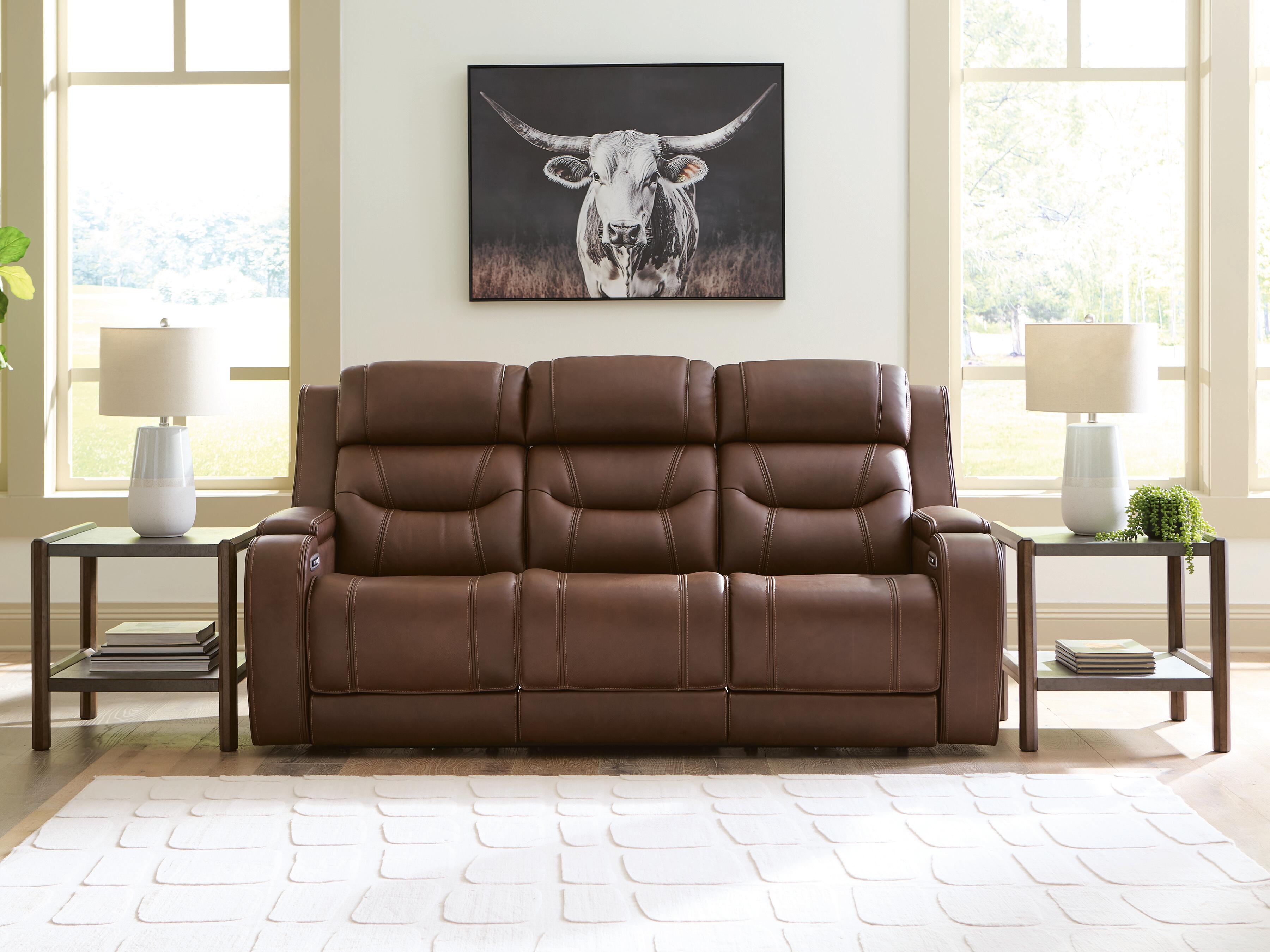 J&M Furniture - Ashley Furniture - Knightington Power Reclining Sofa with Audio Seating - PWR REC Sofa w/Audio Seating - PCU1160215A
