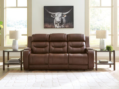 Knightington Power Reclining Sofa with Audio Seating