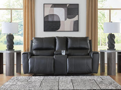 J&M Furniture - Ashley Furniture - Glossmore Reclining Loveseat with Console - DBL Rec Loveseat w/Console - PCU1170094