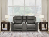 J&M Furniture - Ashley Furniture - Bleckley Power Reclining Loveseat with Console - PWR REC Loveseat/CON/ADJ HDRST - PCU1200018