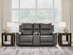 J&M Furniture - Ashley Furniture - Bleckley Power Reclining Loveseat with Console - PWR REC Loveseat/CON/ADJ HDRST - PCU1200018