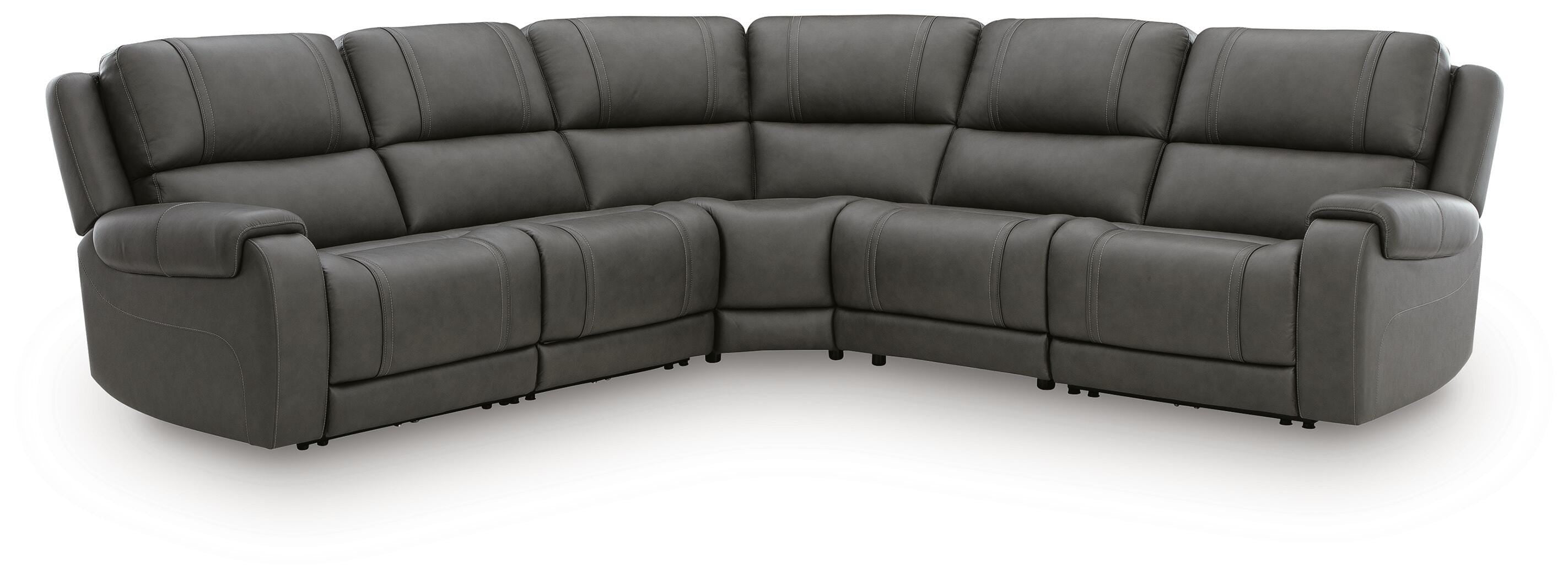 J&M Furniture - Ashley Furniture - 5Z - Pittson 5-Piece Power Reclining Sectional - 5-Piece Power Reclining Sectional - PCU12600S6