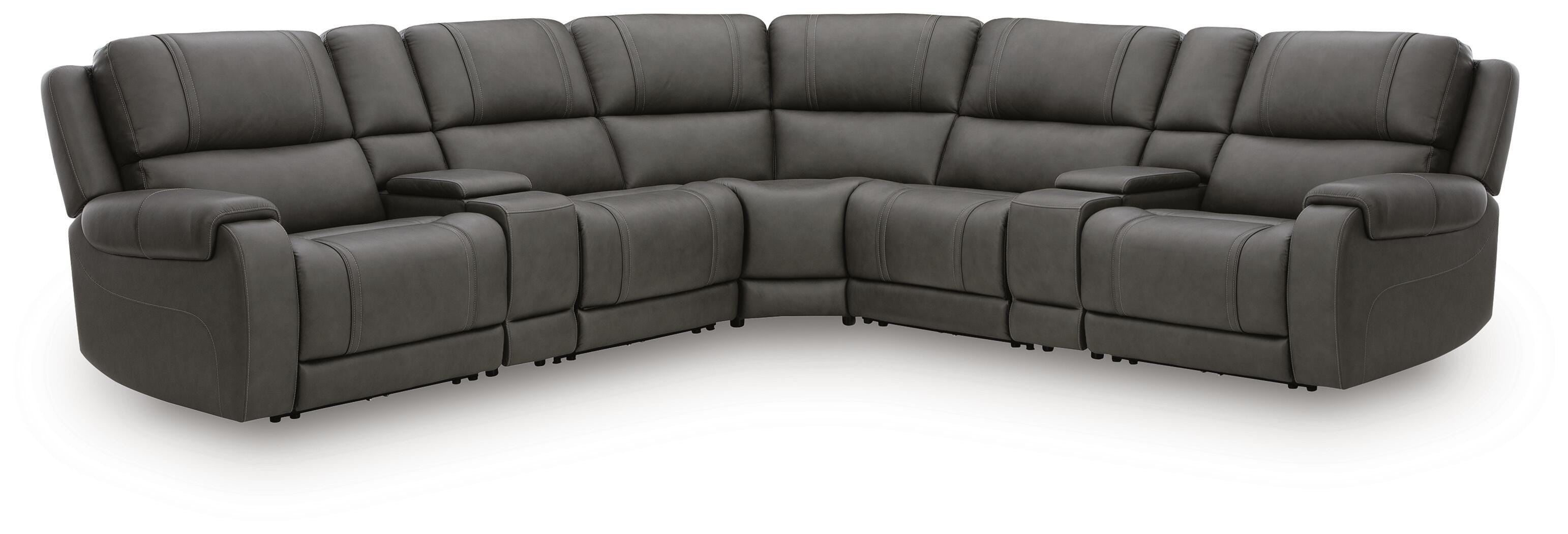 J&M Furniture - Ashley Furniture - 5Z - Pittson 7-Piece Power Reclining Sectional - 7-Piece Power Reclining Sectional - PCU12600S10