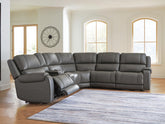 J&M Furniture - Ashley Furniture - 5Z - Pittson 6-Piece Power Reclining Sectional - 6-Piece Power Reclining Sectional - PCU12600S5