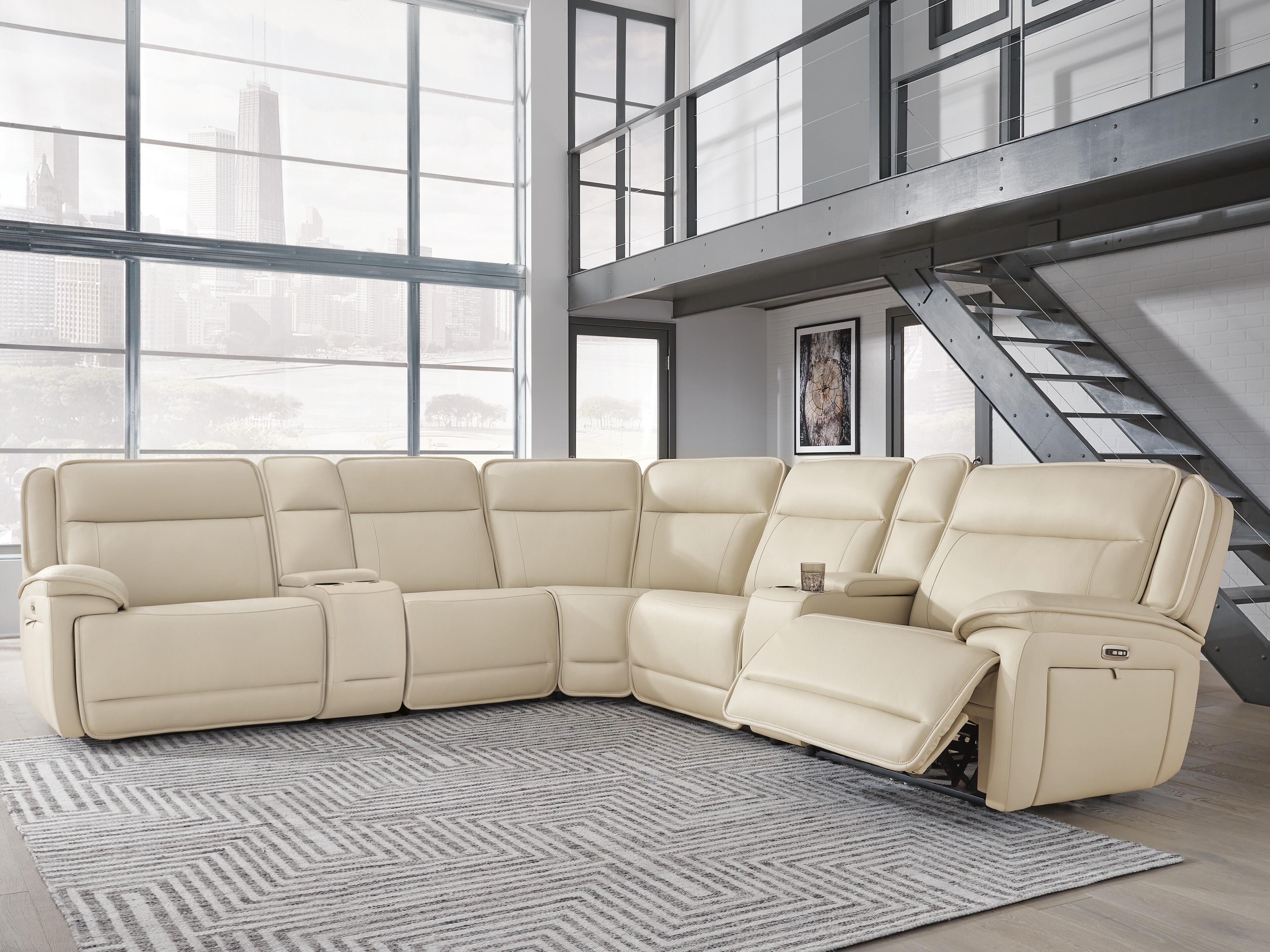 J&M Furniture - Ashley Furniture - Double Deal 7-Piece Reclining Sectional with 2 Consoles - 7-Piece Reclining Sectional with 2 Consoles - U13001S9