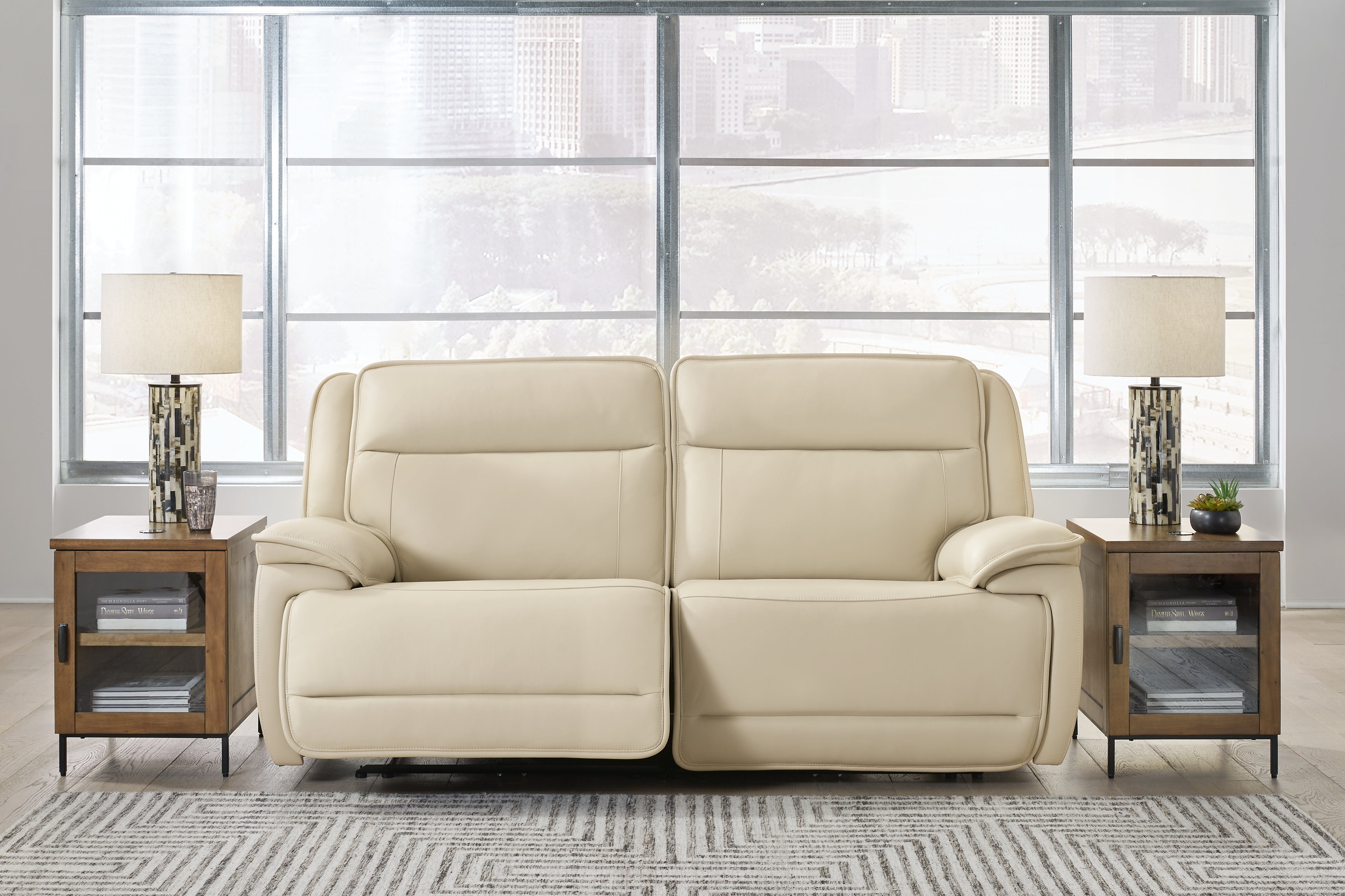 J&M Furniture - Ashley Furniture - Double Deal 2-Piece Power Reclining Loveseat Sectional - 2-Piece Power Reclining Loveseat Sectional - U13001S3