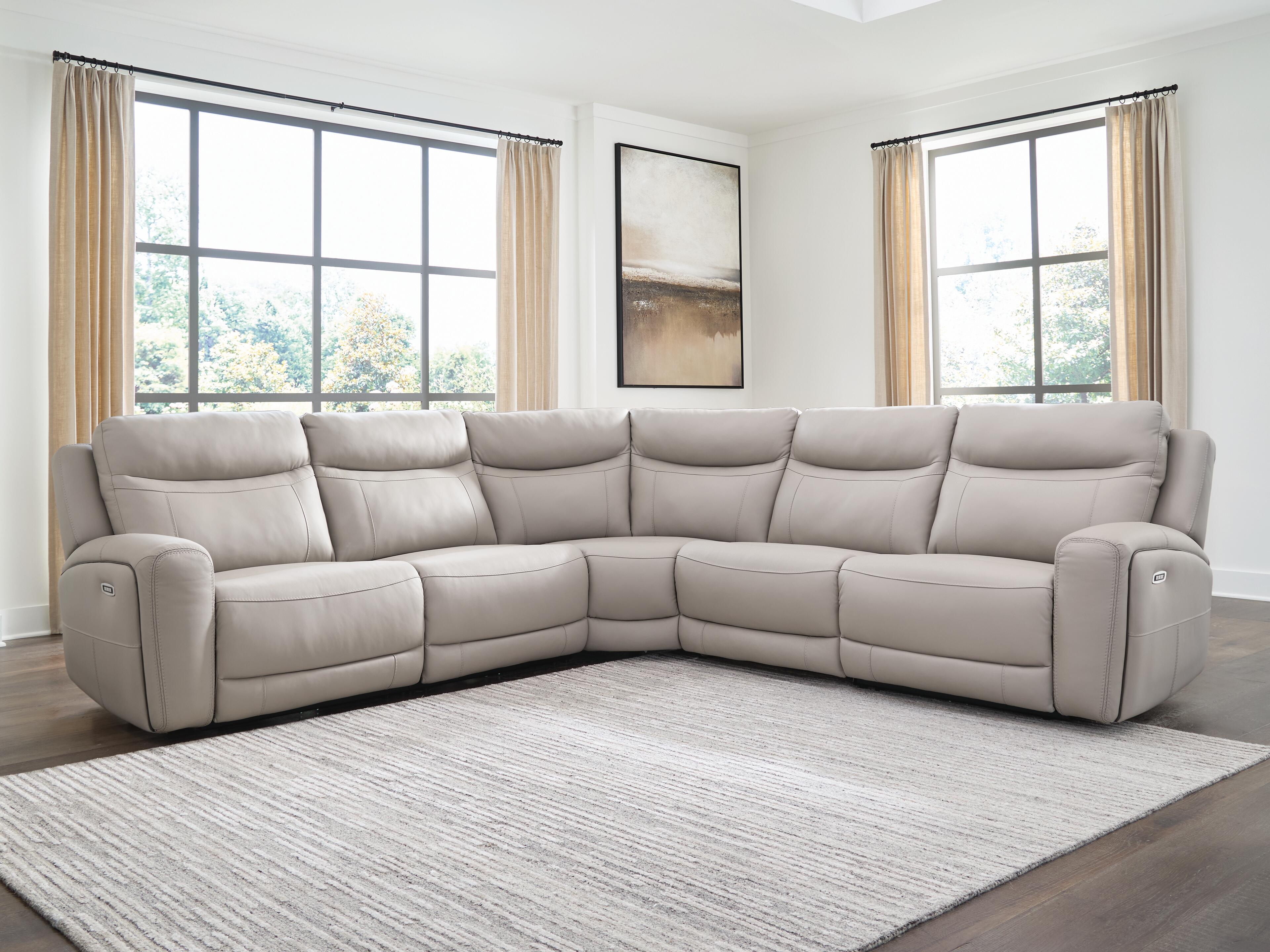 J&M Furniture - Ashley Furniture - Gravier 5-Piece Power Reclining Sectional - 5-Piece Power Reclining Sectional - U13300S4
