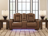 J&M Furniture - Ashley Furniture - Gruaro Power Reclining Loveseat with Console - PWR REC Loveseat/CON/ADJ HDRST - PCU1420018