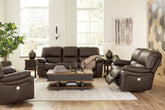 J&M Furniture - Ashley Furniture - Leesworth Power Reclining Sofa, Loveseat and Recliner - Power Reclining Sofa, Loveseat and Recliner - U43808U2
