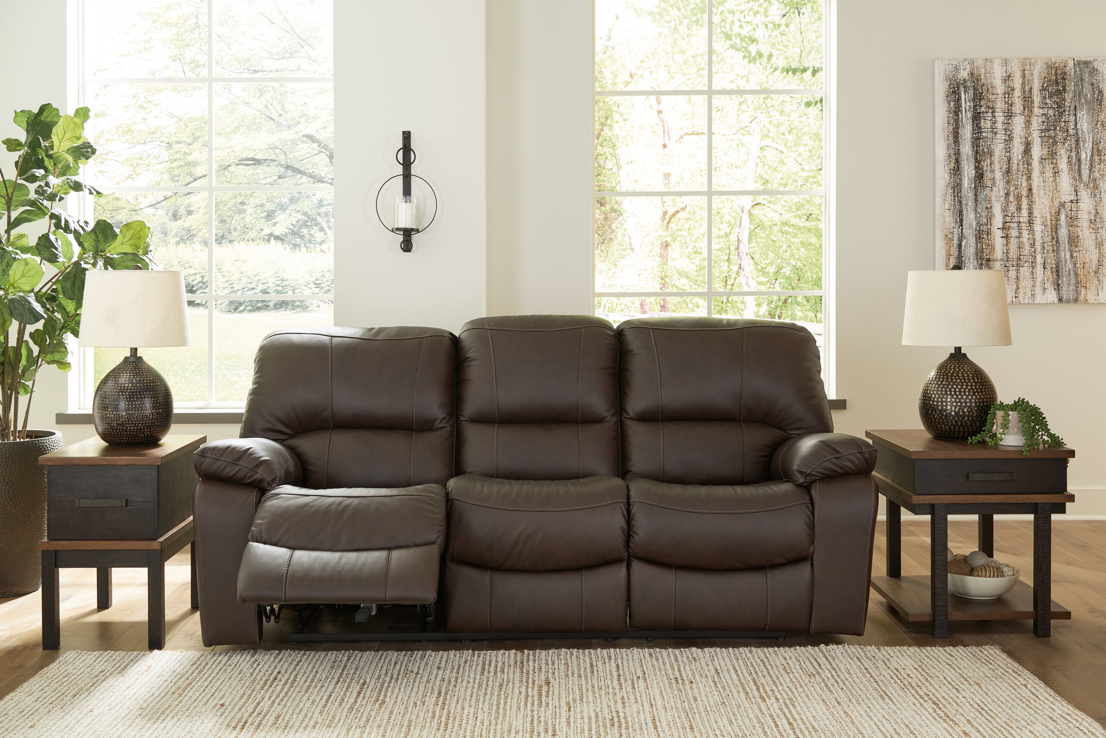 J&M Furniture - Ashley Furniture - Leesworth Power Reclining Sofa - Reclining Power Sofa - U4380887