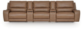 J&M Furniture - Ashley Furniture - DeepWakes 5-Piece Reclining Sectional with Storage Consoles - 5-Piece Reclining Sectional with Storage Consoles - PCU62606S39