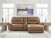 J&M Furniture - Ashley Furniture - DeepWakes 3-Piece Power Reclining Sectional with Chaise - 3-Piece Power Reclining Sectional with Chaise - PCU62606S4