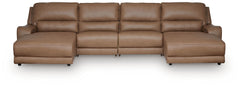 J&M Furniture - Ashley Furniture - DeepWakes 4-Piece Power Reclining Sectional with Chaise - 4-Piece Power Reclining Sectional with Chaise - PCU62606S11