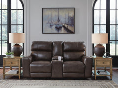 J&M Furniture - Ashley Furniture - Crossplex Power Reclining Loveseat with Console - PWR REC Loveseat/CON/ADJ HDRST - PCU6450618