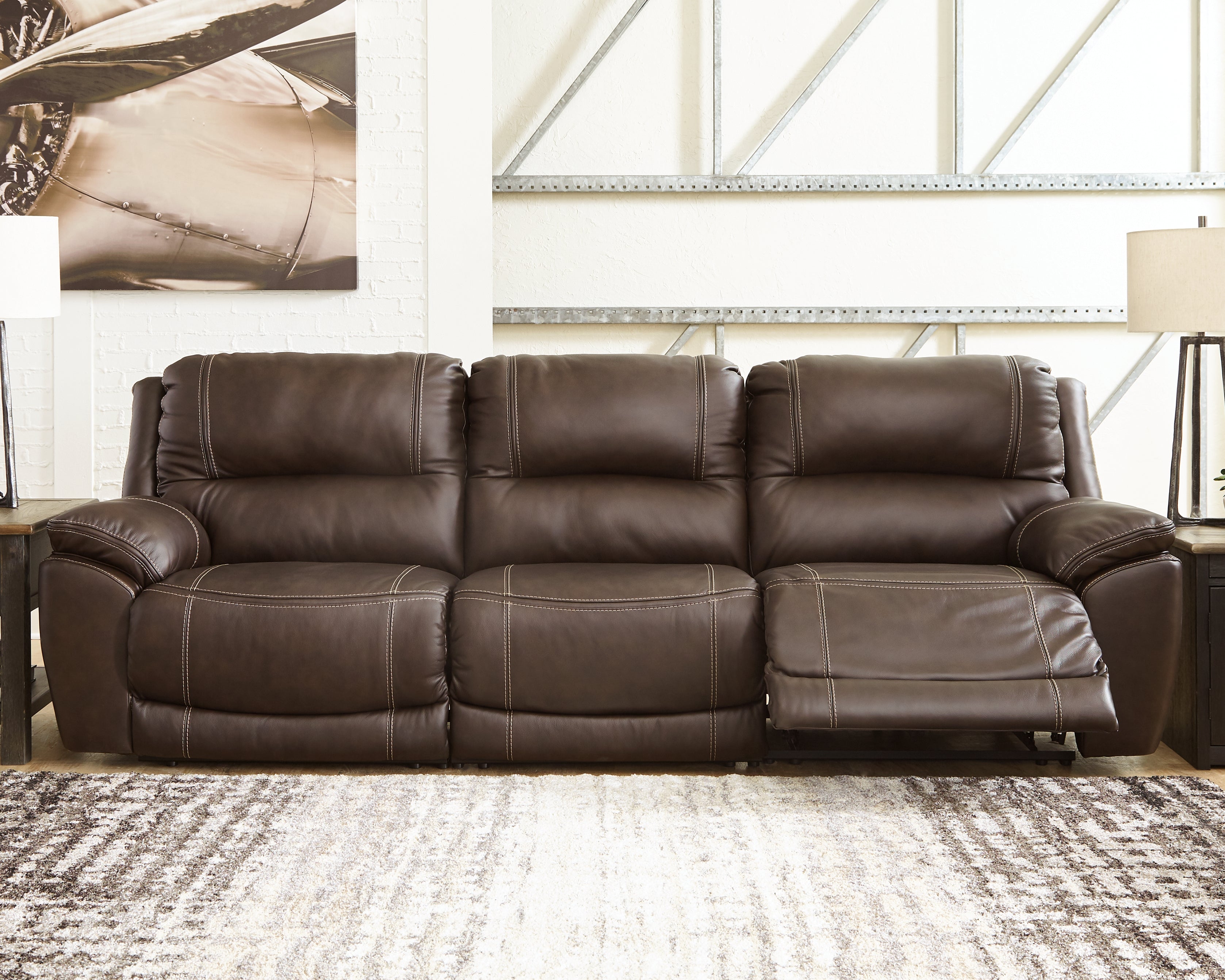 J&M Furniture - Ashley Furniture - Dunleith 3-Piece Power Reclining Sofa - 3-Piece Power Reclining Sofa - U71604S5