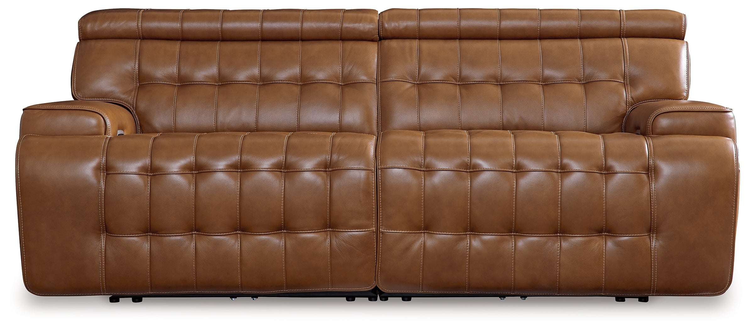 J&M Furniture - Ashley Furniture - Temmpton 2-Piece Power Reclining Sectional Loveseat - 2-Piece Power Reclining Sectional Loveseat / Chocolate - U92708S1