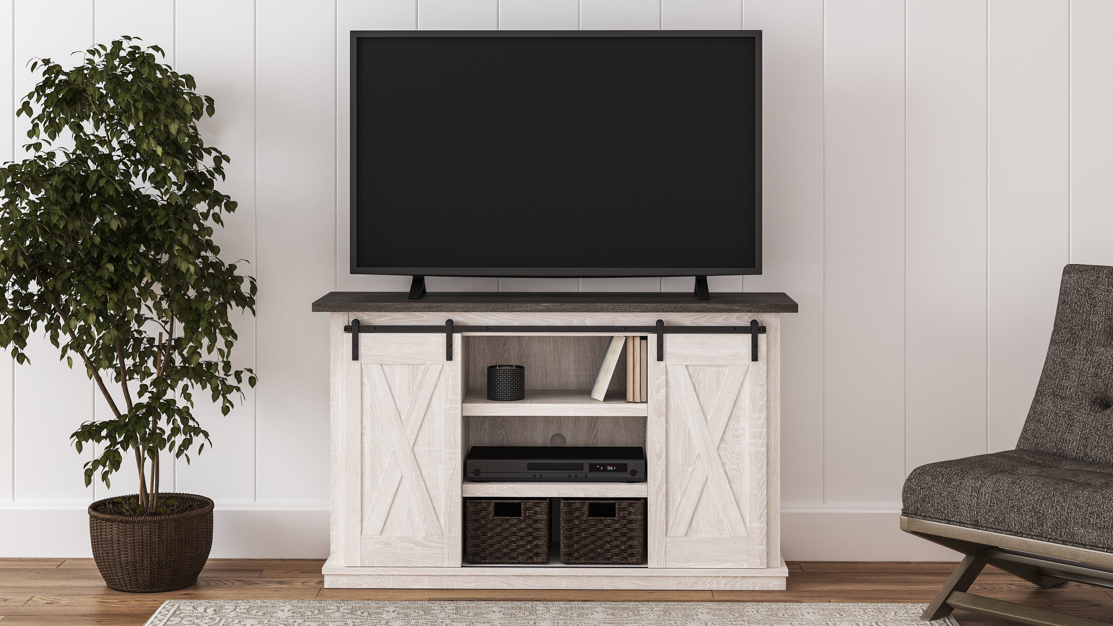 J&M Furniture - Ashley Furniture - Dorrinson 54" TV Stand - 54" - W287-48