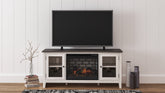 J&M Furniture - Ashley Furniture - Dorrinson 60" TV Stand with Electric Fireplace - 60" TV Stand with Electric Fireplace - W287W3