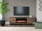 J&M Furniture - Ashley Furniture - Zadilyn 72" TV Stand with Electric Fireplace - 72" TV Stand with Electric Fireplace - W3367W1