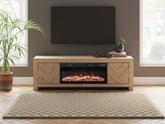 J&M Furniture - Ashley Furniture - Cayboni 71" TV Stand with Electric Fireplace - 71" TV Stand with Electric Fireplace - W3787W1