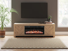 J&M Furniture - Ashley Furniture - Cayboni 71" TV Stand with Electric Fireplace - 71" TV Stand with Electric Fireplace - W3787W1