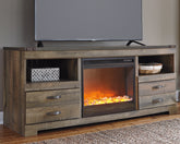 J&M Furniture - Ashley Furniture - Trinell 63" TV Stand with Electric Fireplace - 63" TV Stand with Electric Fireplace - W446W5