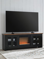 J&M Furniture - Ashley Furniture - Wildenauer 76" TV Stand with Electric Fireplace - 76" TV Stand with Electric Fireplace - W664W2