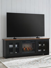 J&M Furniture - Ashley Furniture - Wildenauer 76" TV Stand with Electric Fireplace - 76" TV Stand with Electric Fireplace - W664W1