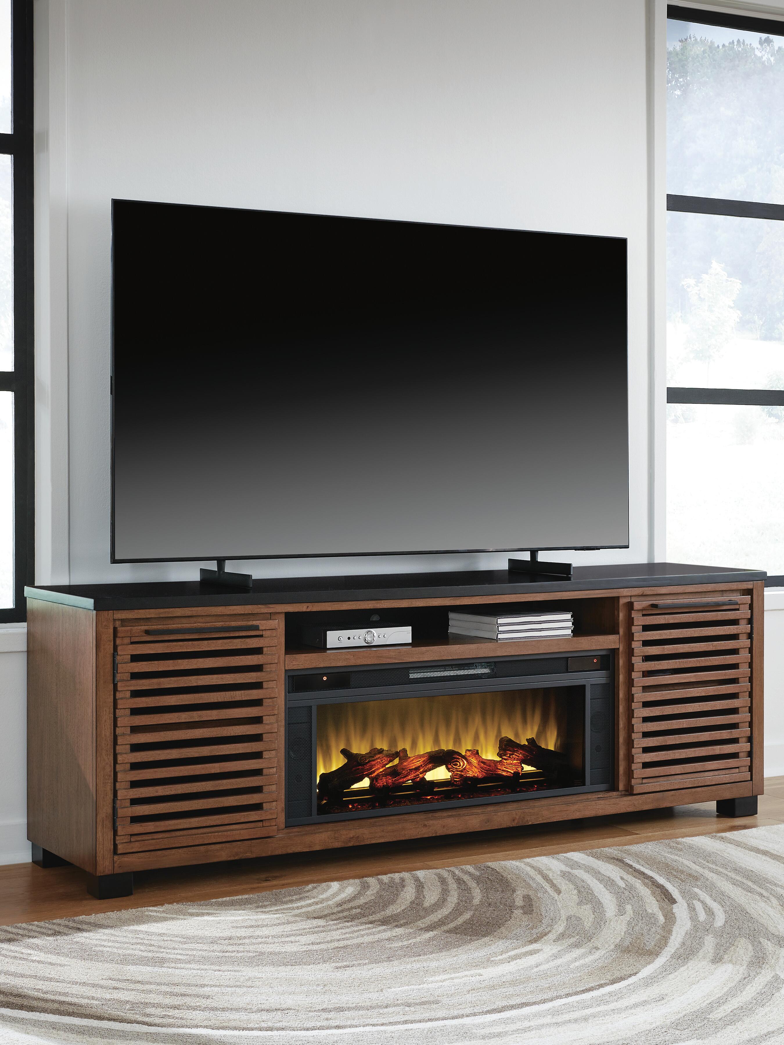 J&M Furniture - Ashley Furniture - Kallari 84" TV Stand with Electric Fireplace - 84" TV Stand with Electric Fireplace - W737W1