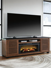 J&M Furniture - Ashley Furniture - Kallari 84" TV Stand with Electric Fireplace - 84" TV Stand with Electric Fireplace - W737W1