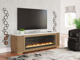 J&M Furniture - Ashley Furniture - Camdill 80" TV Stand with Electric Fireplace - 80" TV Stand with Electric Fireplace - W808W1